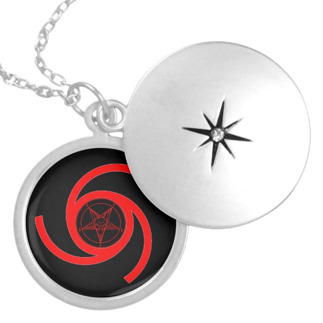 MARK of the DEVIL Silver Plated Necklace (Front)