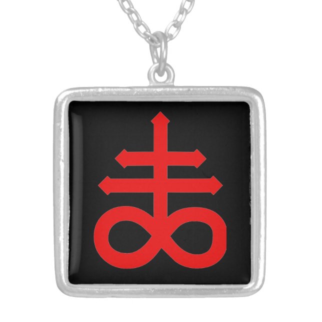 MARK of the DEVIL Silver Plated Necklace (Front)
