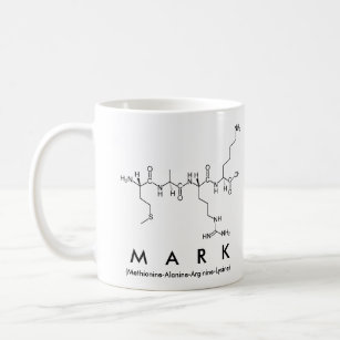 Mark peptide name mug