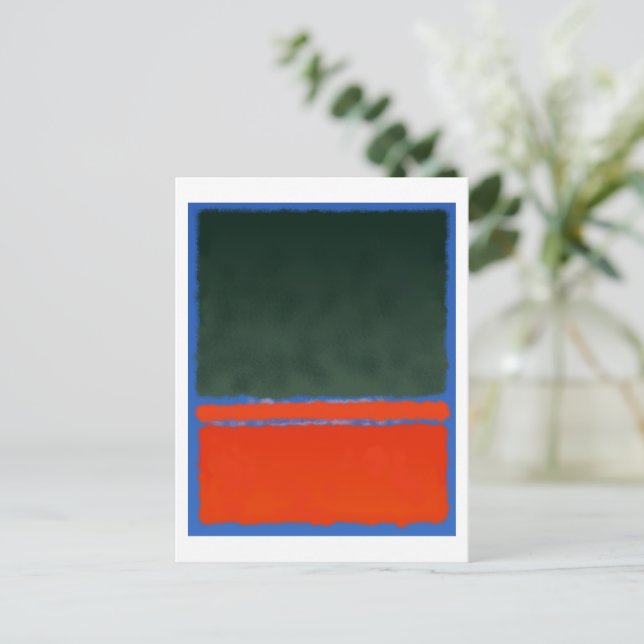 Mark Rothko art in digital style 14 Postcard (Standing Front)