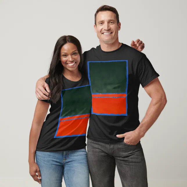 シャツ Rothko Printed Side Full Open Shirts Mark Rothko art in digital style 14 T-Shirt | Zazzle