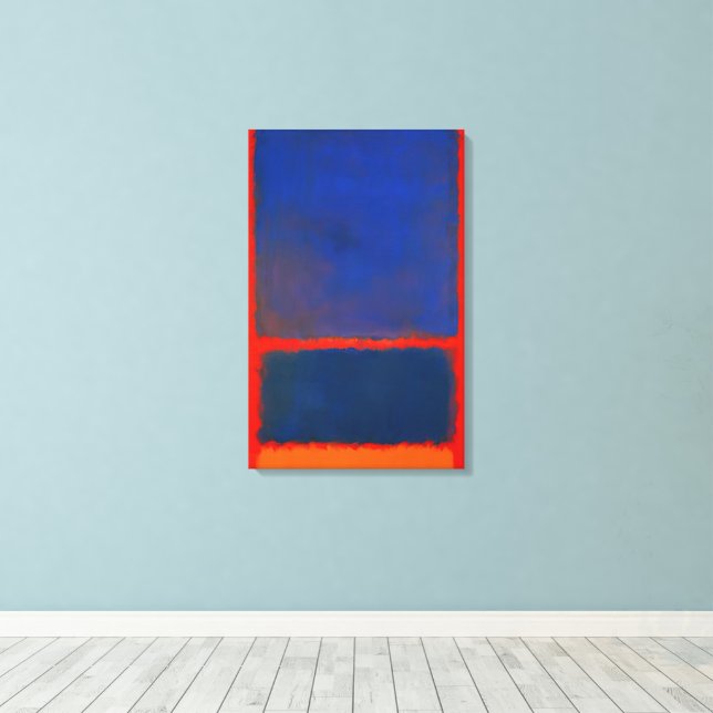 Mark Rothko - Blue, Orange, Red - 1961 Canvas Print | Zazzle