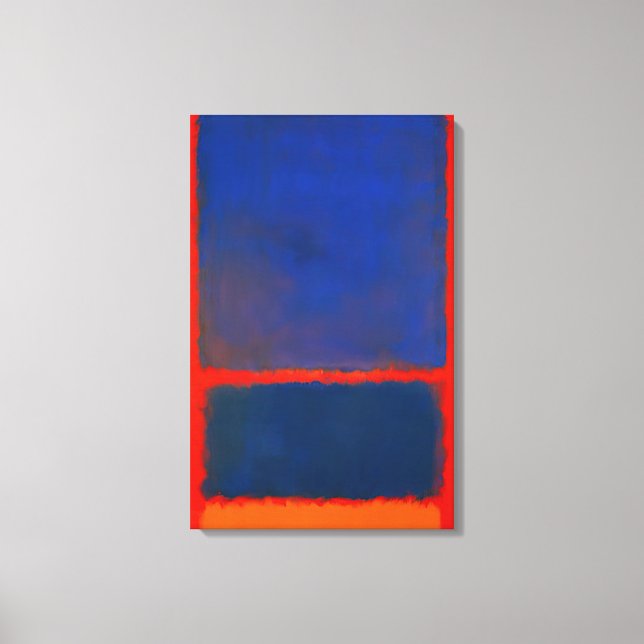 Mark Rothko - Blue, Orange, Red - 1961 Canvas Print (Front)