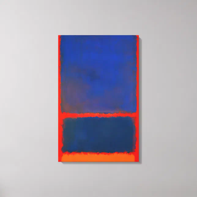 Mark Rothko - Blue, Orange, Red - 1961 Canvas Print | Zazzle