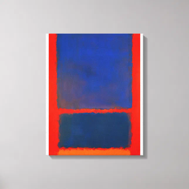 Mark Rothko - Blue, Orange, Red - 1961 Canvas Print | Zazzle