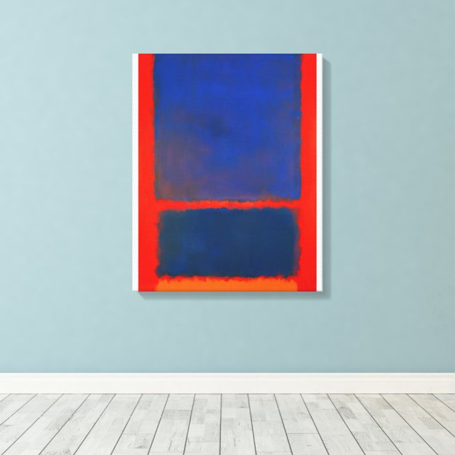 Mark Rothko - Blue, Orange, Red - 1961 Canvas Print | Zazzle