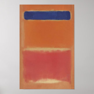 Mark Rothko - Blue Over Red - 1953 Poster