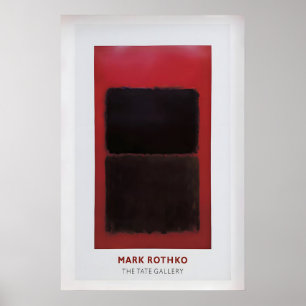 Mark Rothko Exhibition Poster Vintage Abstract Art