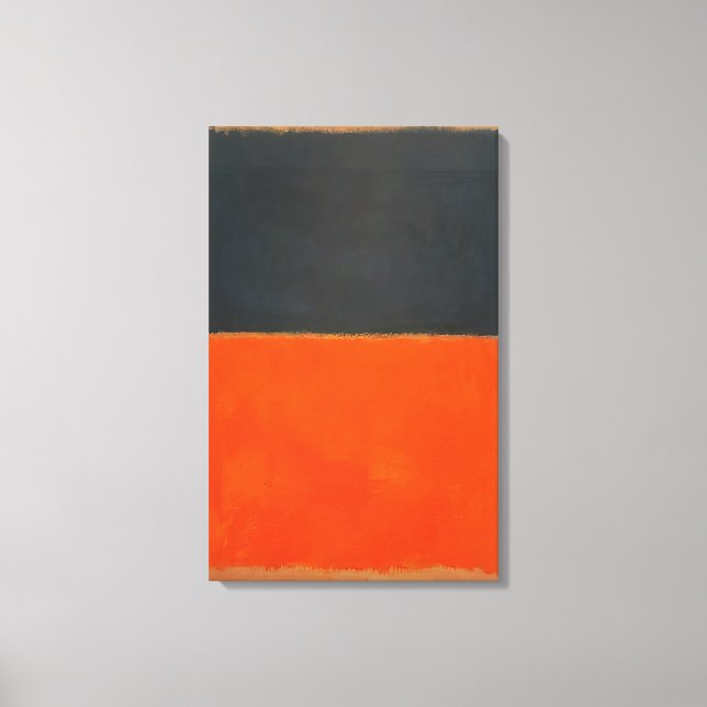 Mark Rothko - Green and Tangerine on Red - 1956 Canvas Print (Front)