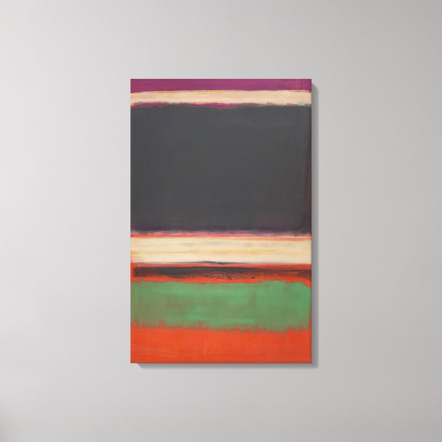Mark Rothko - No.3No.13 Magenta, Black, Green on O Canvas Print (Front)