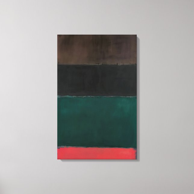 Mark Rothko - Untitled Red-Brown, Black, Green, Re Canvas Print (Front)