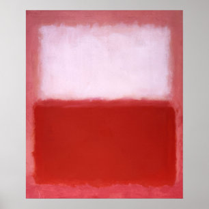 Mark Rothko - White Over Red - 1957 Poster