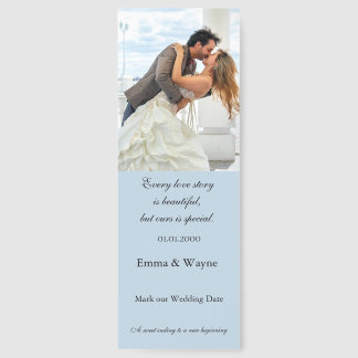 Mark the date wedding book mark