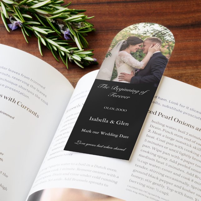 Mark the date wedding book mark (Book)