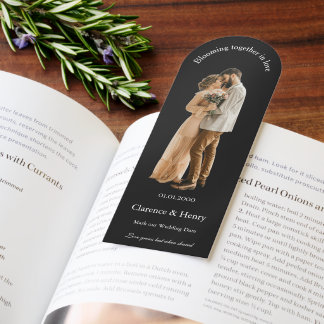 Mark the date wedding book mark