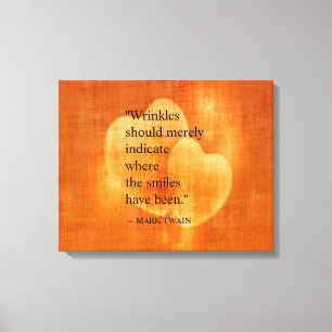 Mark Twain Birthday Quote Canvas Print