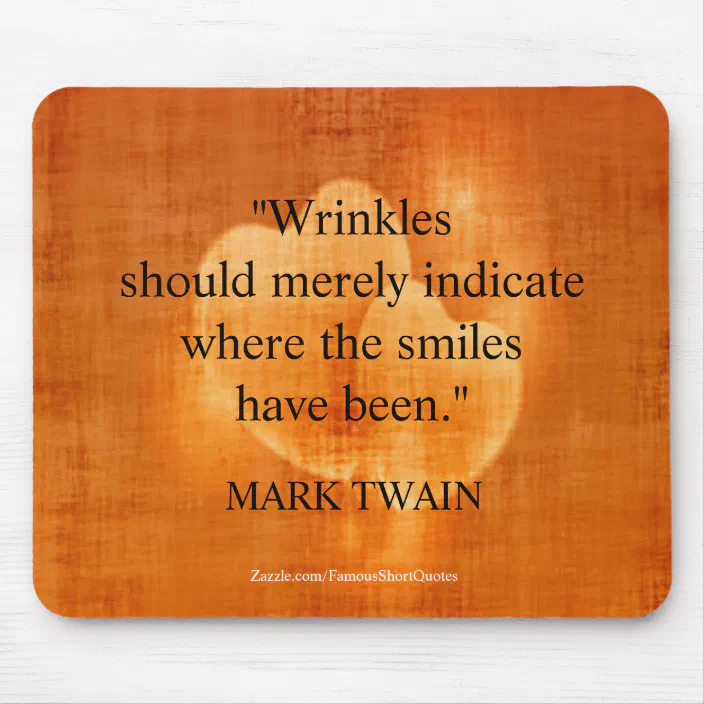 Mark Twain Birthday Quote With Hearts Mouse Pad Zazzle Com