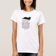 Mark Twain Cat Quote T-Shirt