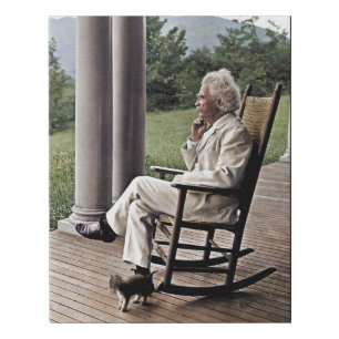 Mark Twain  Faux Canvas Print