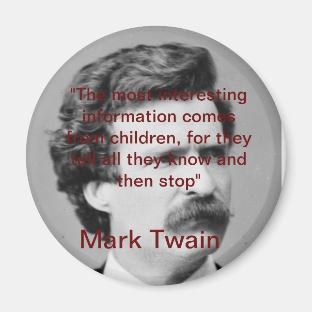Mark twain magnet (Front)