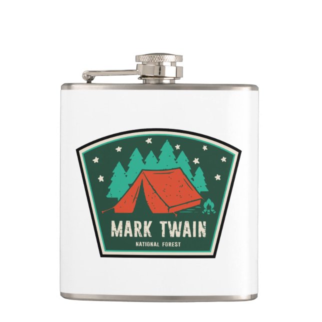 Mark Twain National Forest Camping Flask (Front)