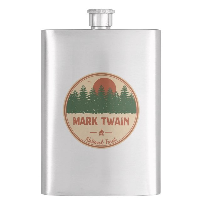 Mark Twain National Forest Flask (Front)