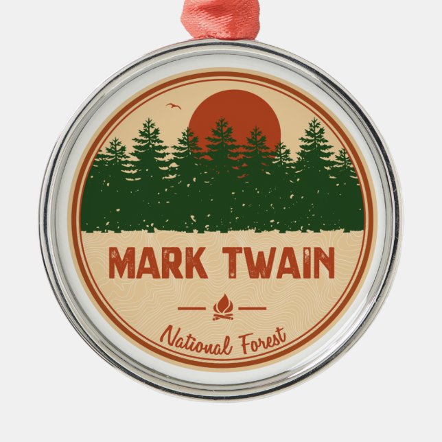 Mark Twain National Forest Metal Ornament (Front)
