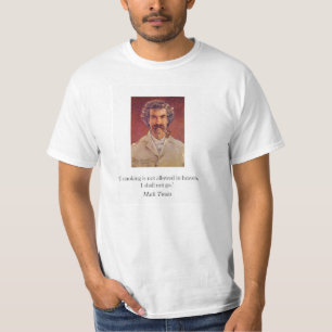 Mark Twain pipe smoking t-shirt