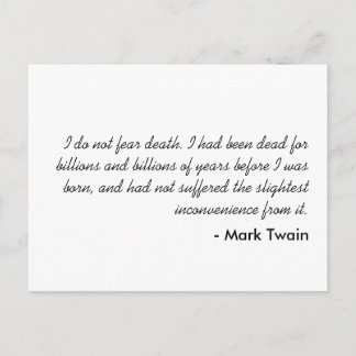 Mark Twain Postcard