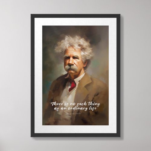Mark Twain Quote Framed Art