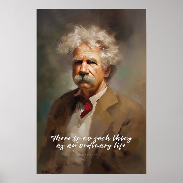 Mark Twain Quote Framed Art (Front)
