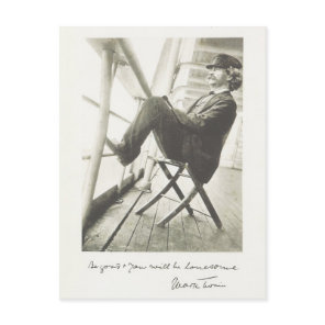 Mark Twain Quote Handwritten American Literature Postcard