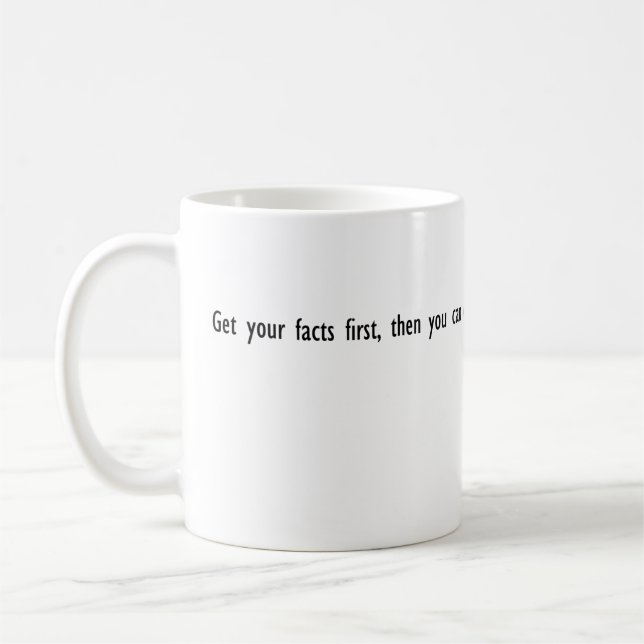 Mark Twain quote mug (Left)
