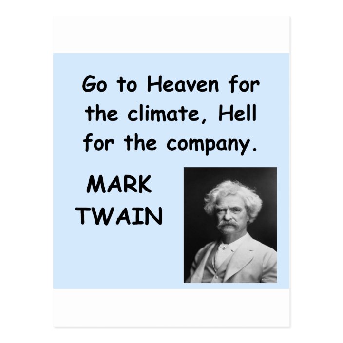Mark Twain Quote Postcard Zazzle Com