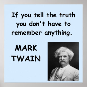 Mark Twain quote Poster