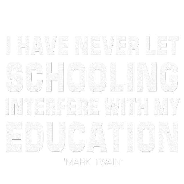 Mark Twain Quote Typography T-Shirt | Education Sweatshirt (Creator Uploaded)