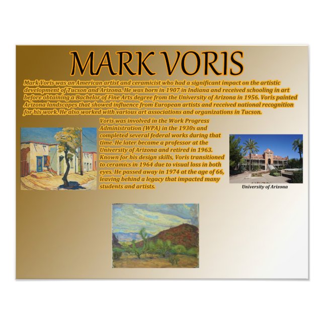 Mark Voris Photo Print (Front)
