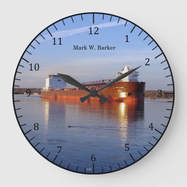 Mark W. Barker clock (Front)