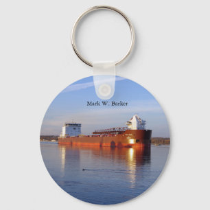 Mark W. Barker metal key chain