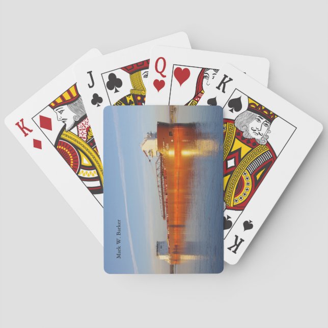 Mark W. Barker playing cards (Back)