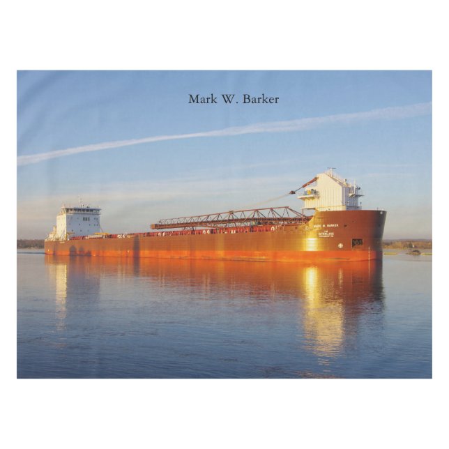 Mark W. Barker tablecloth (Front (Horizontal))