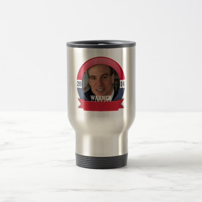MARK WARNER CAMPAIGN TRAVEL MUG (Center)
