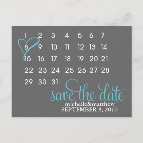 Mark Your Calendar Wedding Announcement