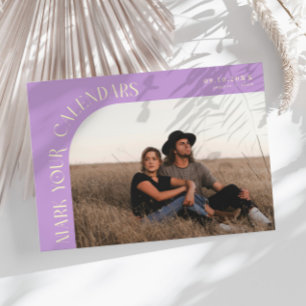 Mark Your Calendars Wisteria Curved Frame Photo Save The Date