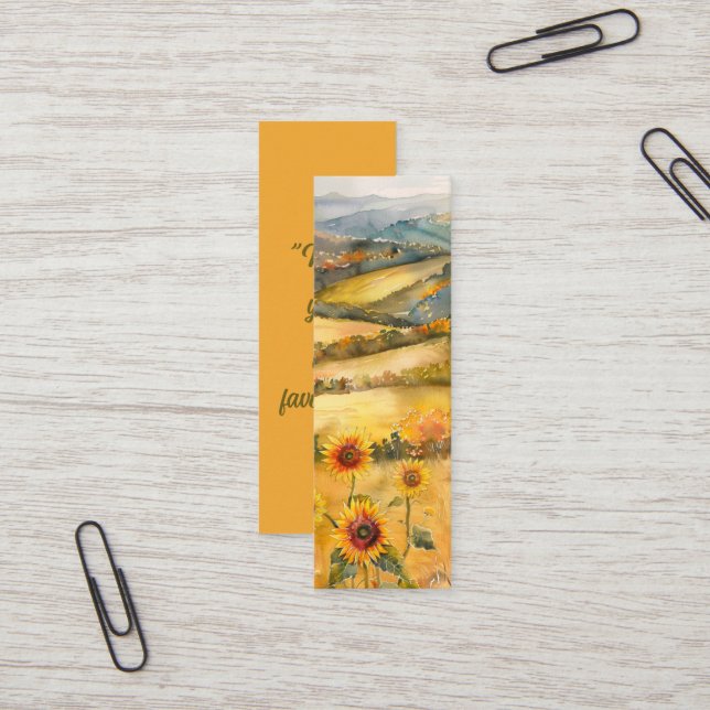 Mark Your Fall Favorites - Bookmark Card (Front/Back In Situ)
