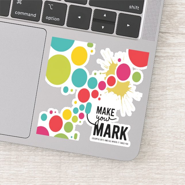 mark your mark-colorful dots sticker (Detail)