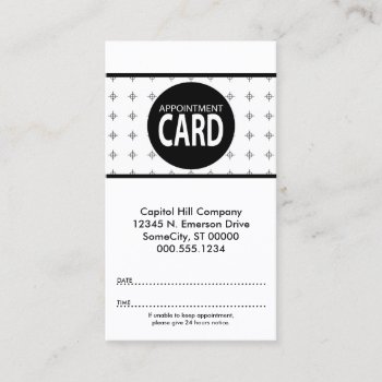 Marked Appointment Card by identica at Zazzle