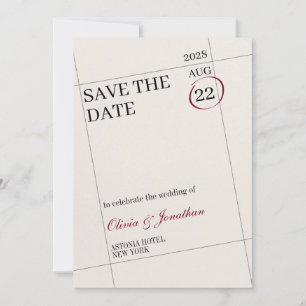 Marked Calendar Save The Date Customize Image Invitation