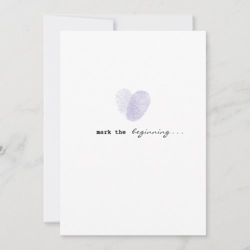 Marked Love Wedding Invitation