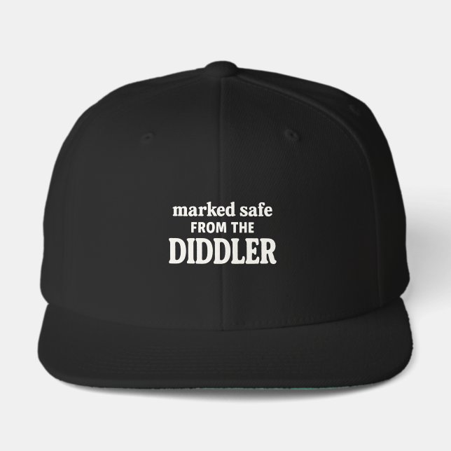 Marked Safe from The Diddler" Funny Horror Meme  Visor (Front)